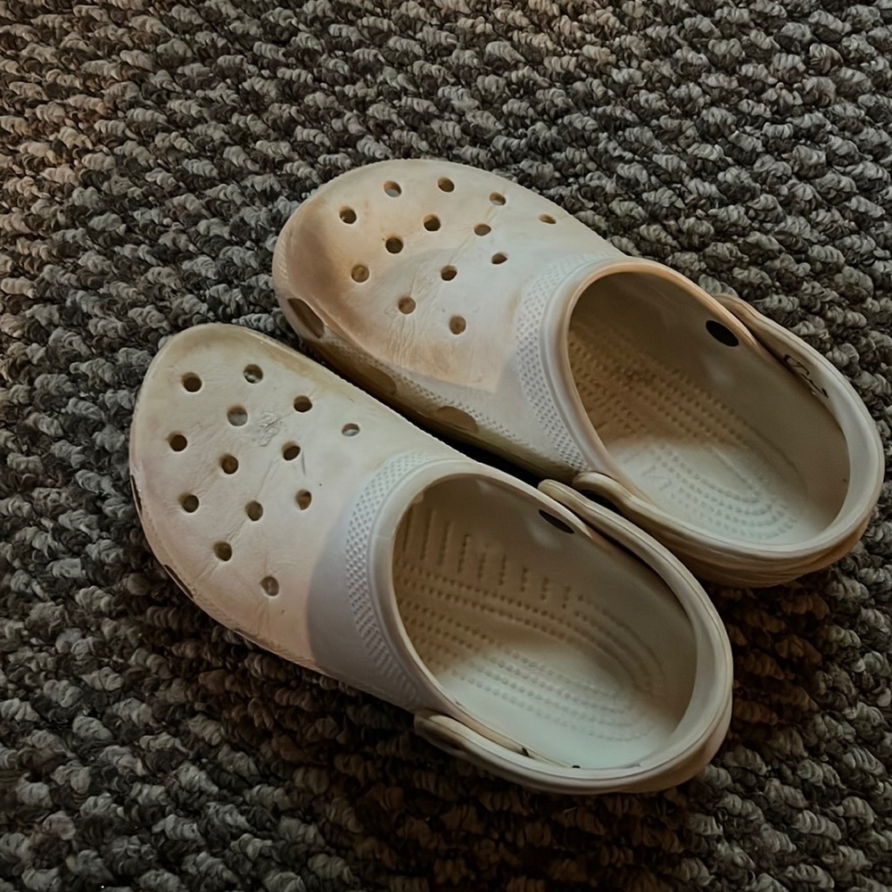 White Womens crocs